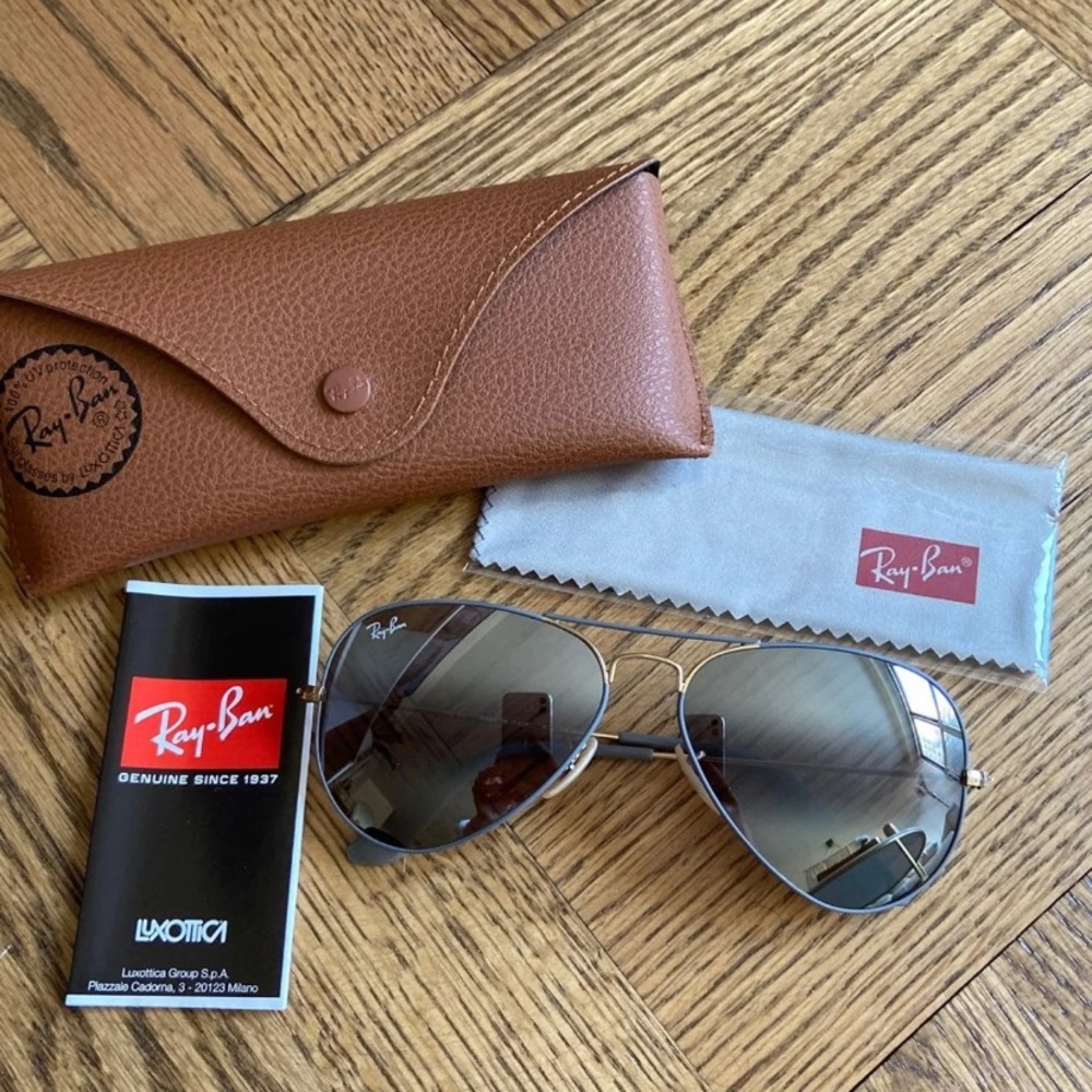 NWT Ray-Ban Aviator Mirror Sunglasses Style RB3025